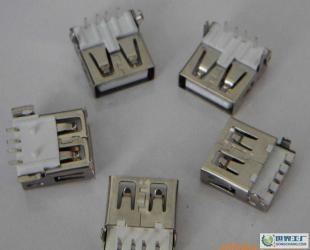 USBA母90度、90度沉板式、180度貼板式無(wú)卷邊系列_電子元器件